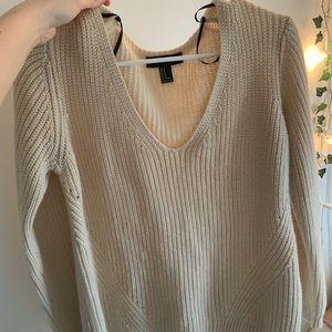 F21 Creme Sweater